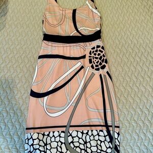 Chic Abstract Patterned Dress